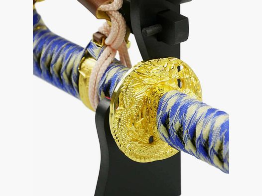 Epic Swords Blue Tachi z tępy ostrzem w zestawie z stojakiem na miecz i akcesoriami