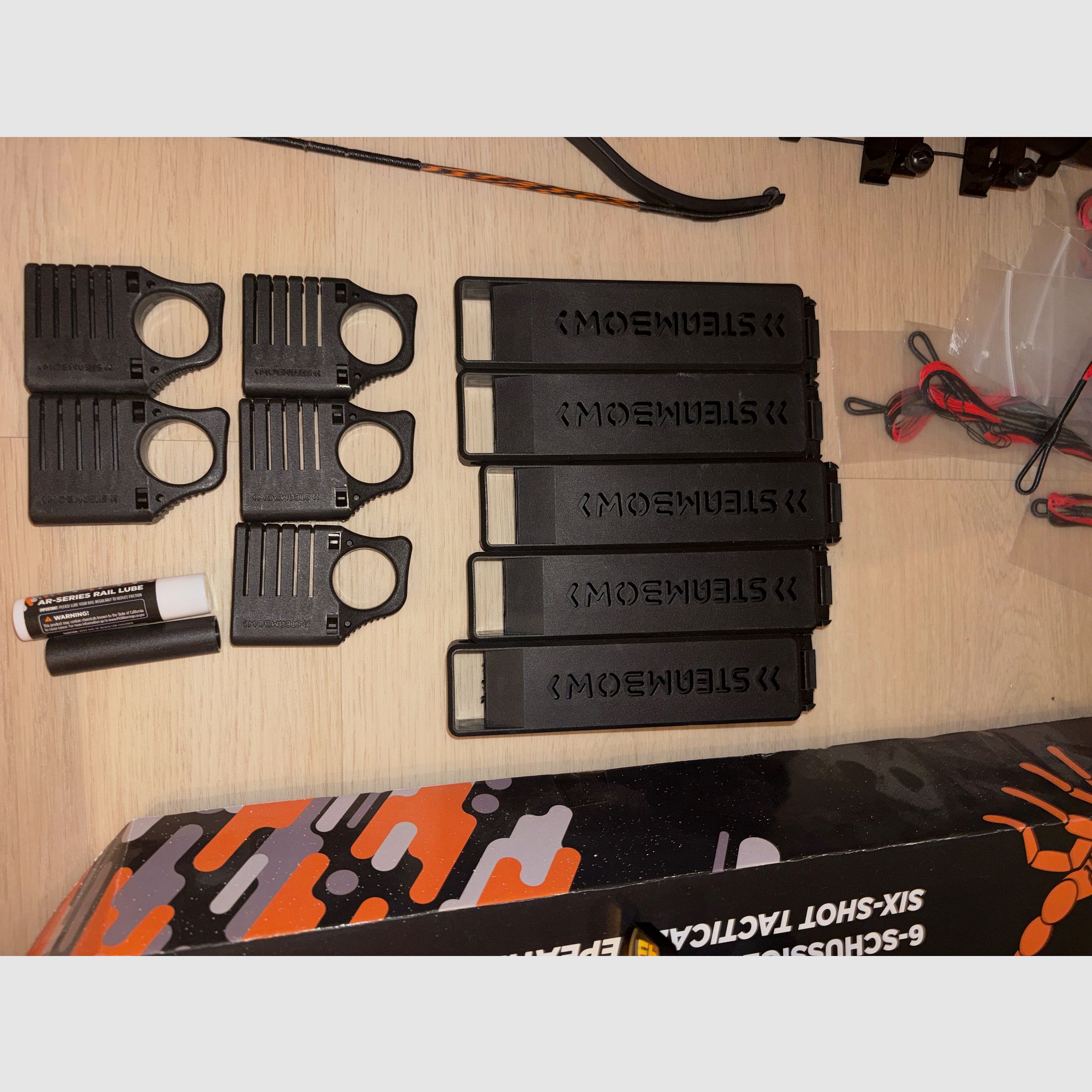 Steambow AR-6 Stinger II Tactical Complete Set | over 260 arrows | PRO Throwing Arm | like new