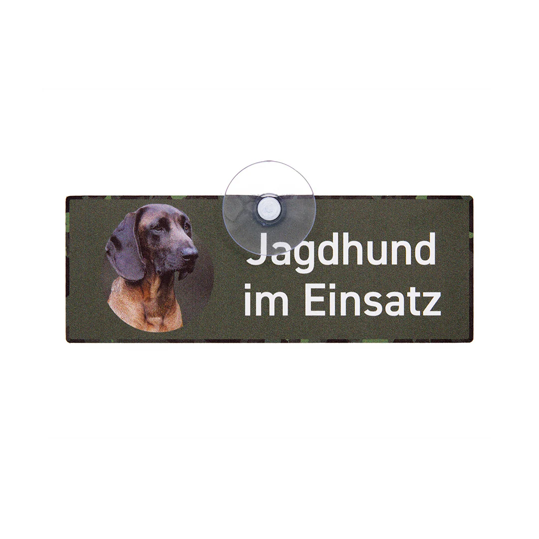 Car sign with suction cup "Bavarian Mountain Dog" BGS III