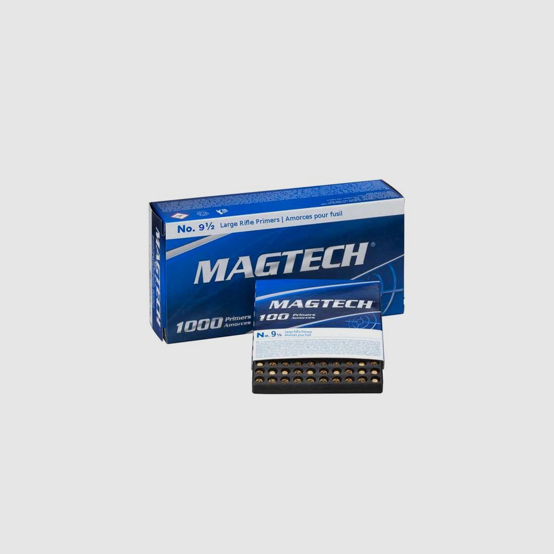 100 AMORCES MAGTECH LARGE RIFFLE N°9½