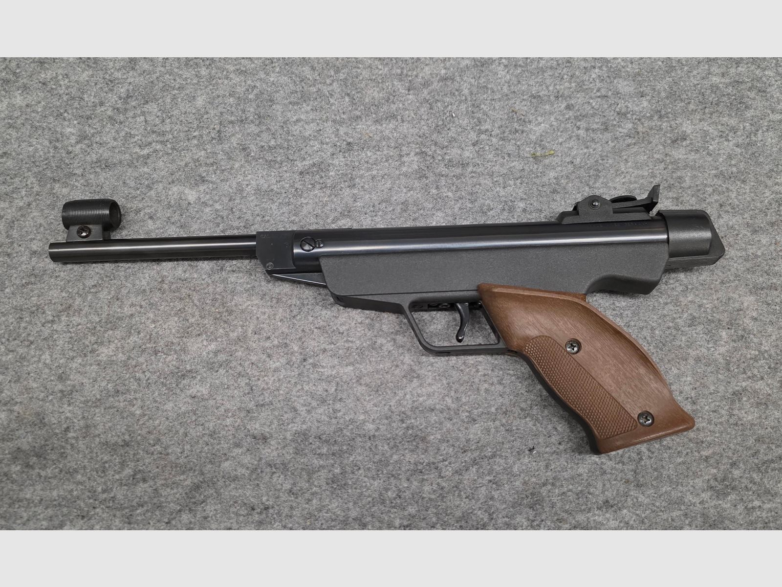 Para coleccionistas, pistola de aire comprimido Diana modelo 5 G pistola Cal. 4,5mm Diabolo Knicker en estado como nueva