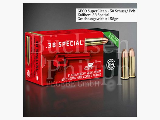 GECO	 .38 Special 158gr SuperClean