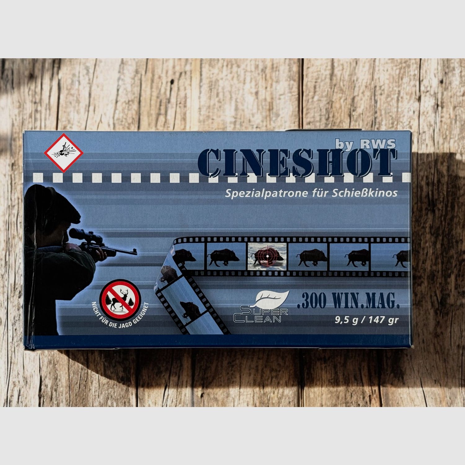 RWS Schießkinopatrone Cineshot Kal. .300 Win Mag 9,5g