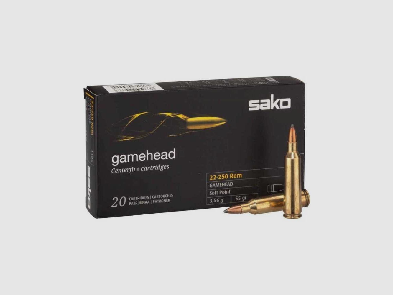 Sako .22-250 Rem. Gamehead 55 gr, immagine 1 di 2
