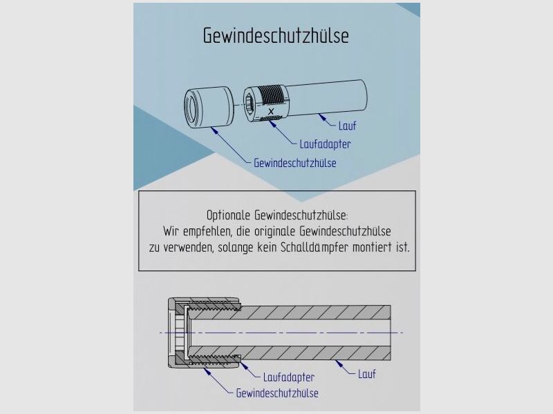 WHED i-SWIFT SET 3-teilig für Schalldämpfergewinde M22x1.5 Keltika und Roedale, Bild 4 von 4