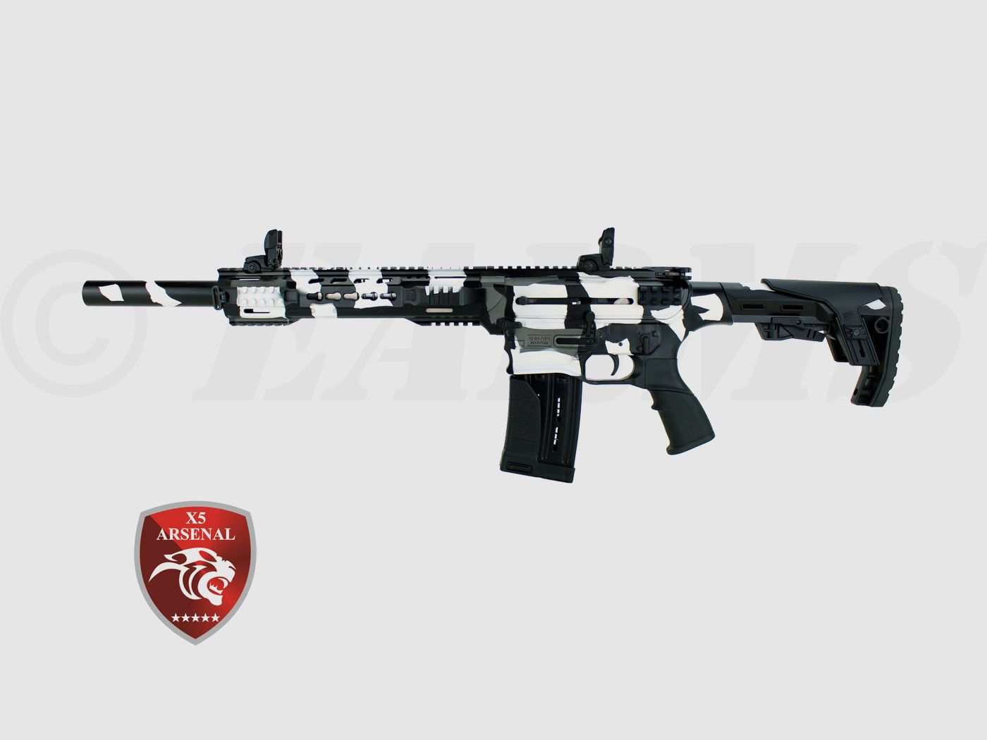 X5 ARSENAL AR-12T MILITARY SNOW CAMO 12/76