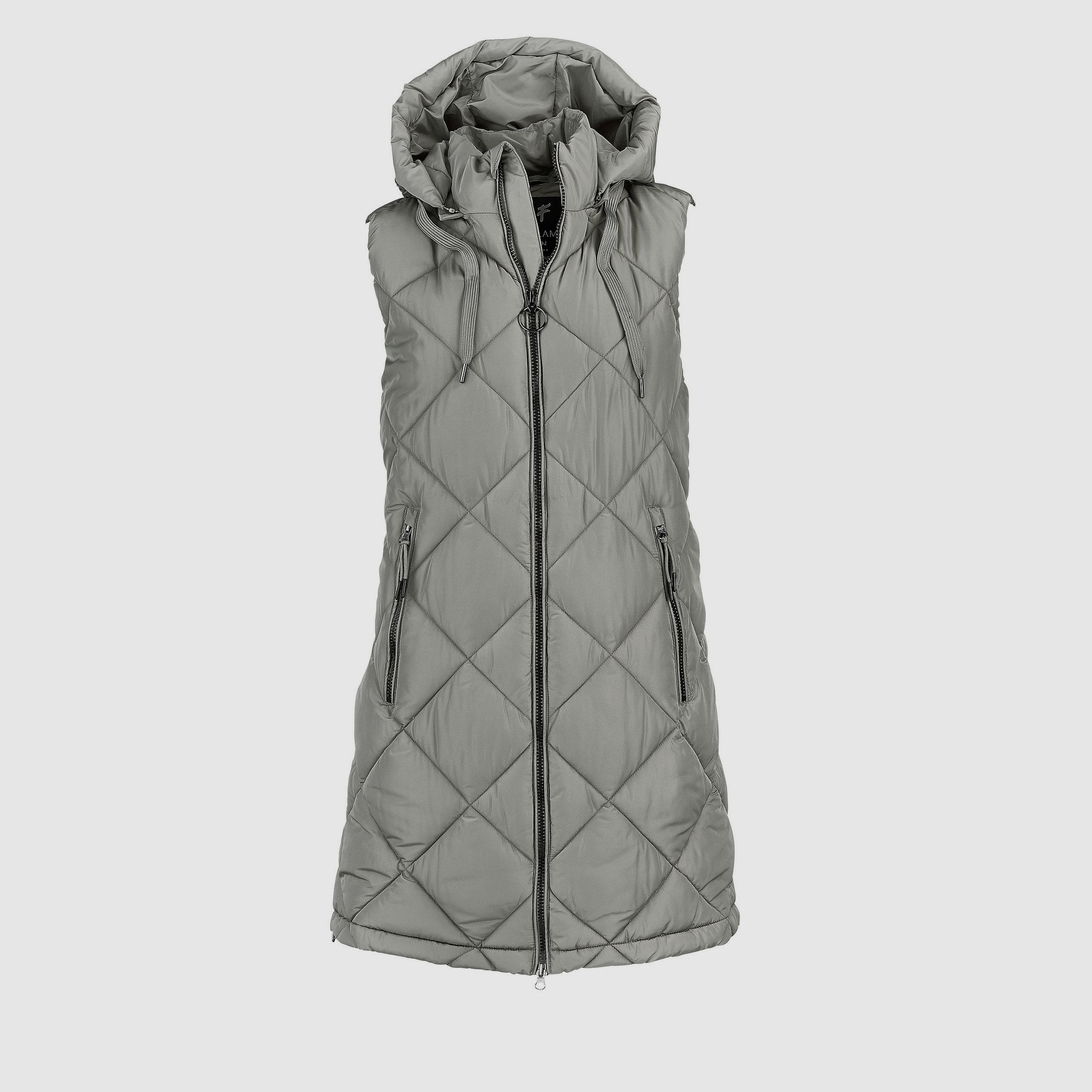 Blue Flame Długa Kamizelka Puchowa