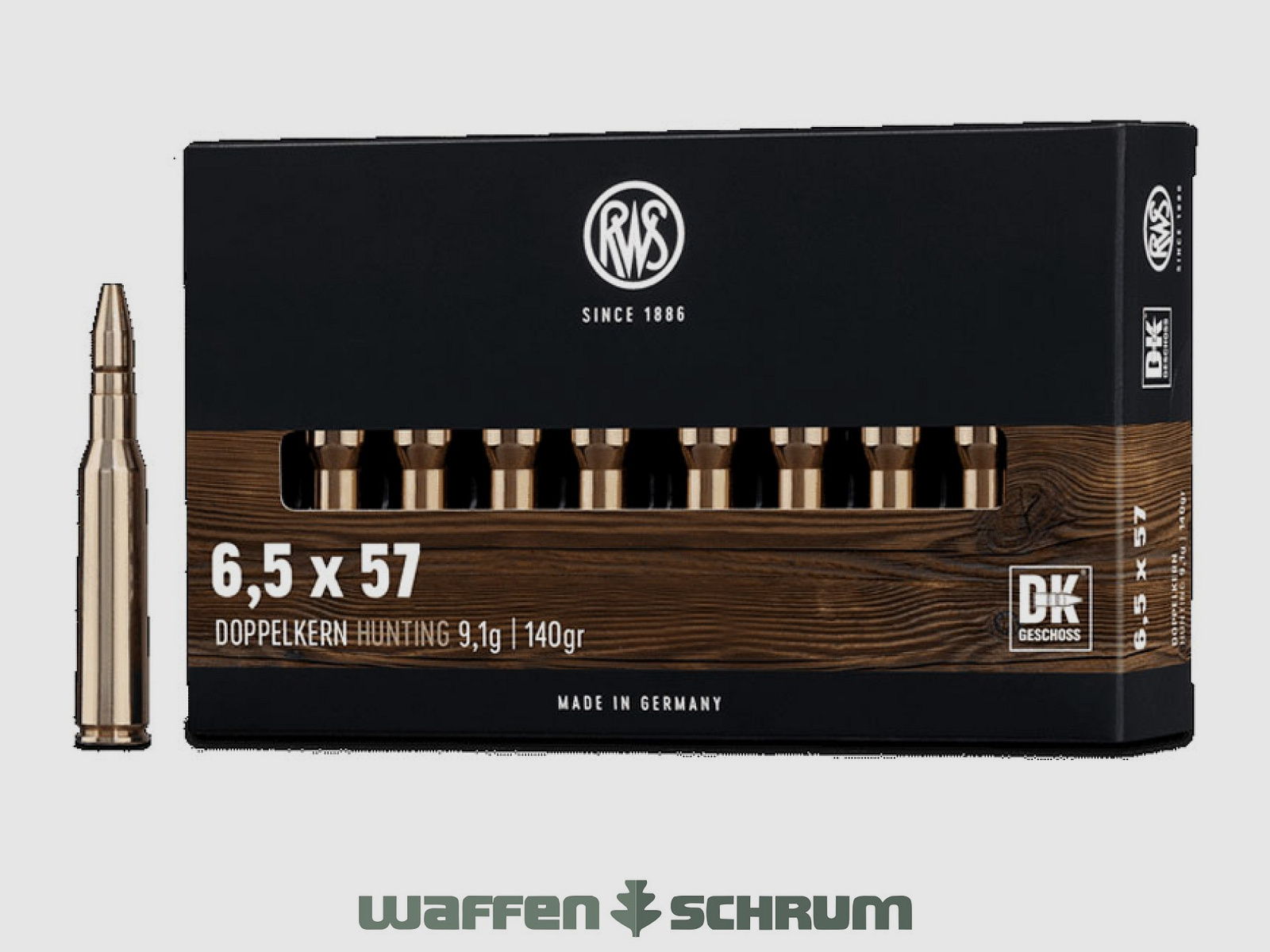 RWS Doppelkern 9,1g - 140gr 6,5x57