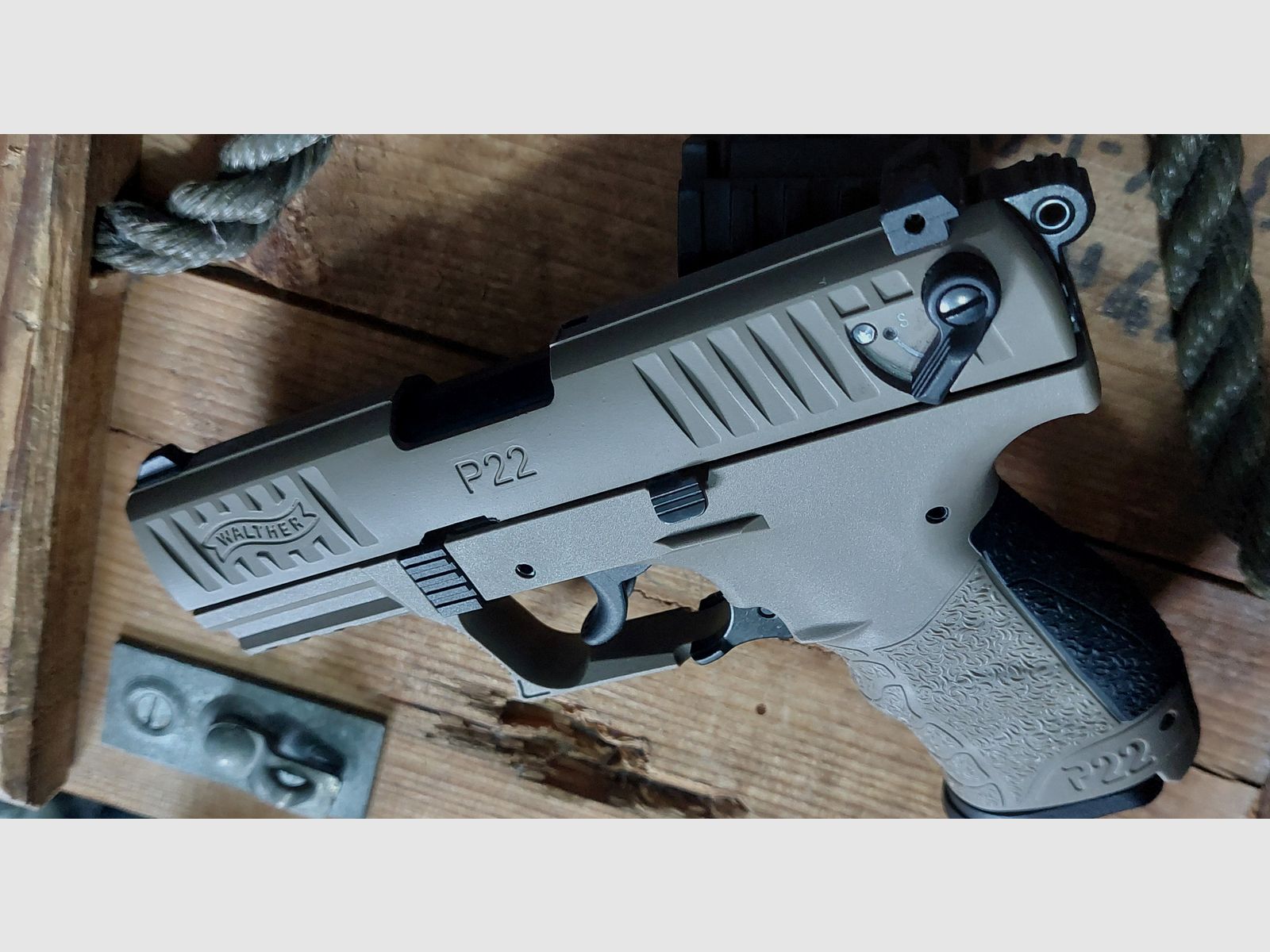 ⚠️ RZADKO! MODEL SPECJALNY Walther P22Q - FDE - Flat Dark Earth (PTB 778) P 22 Q P22