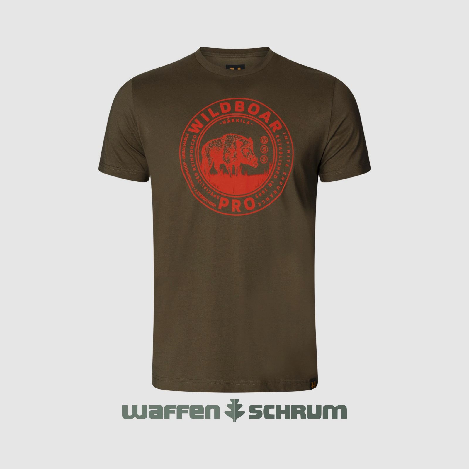 Härkila T-Shirt Wildboar S/S Willow green