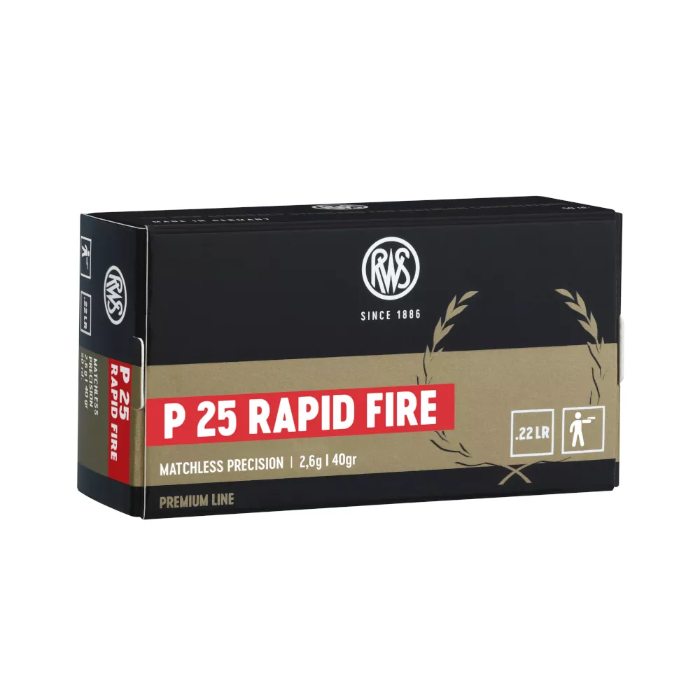 Amunicja RWS 22LR P25 RAPID FIRE; 2,6g/40gr