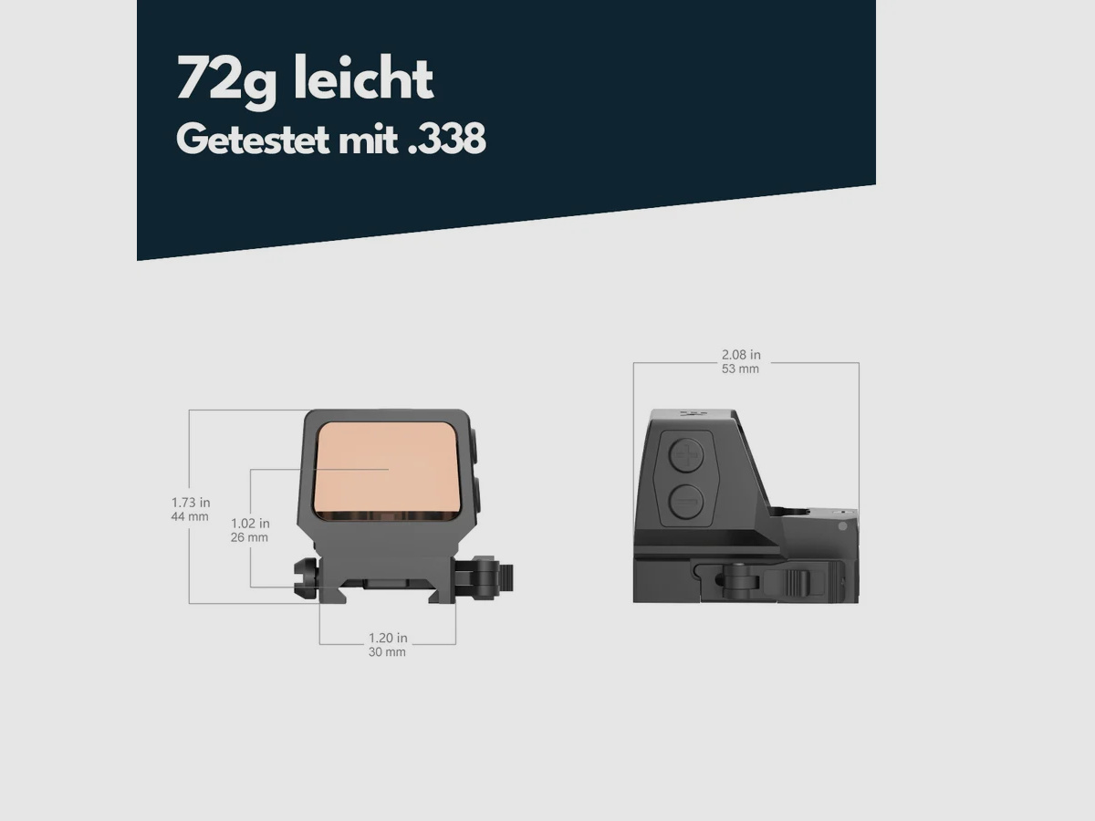 Vector Optics SCRD-65 Frenzy Plus F3 1x22x32 QD Reflex Sight