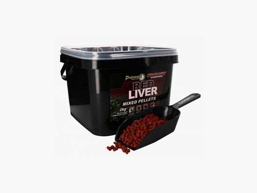 Starbaits Pellets Mezclados Hígado Rojo