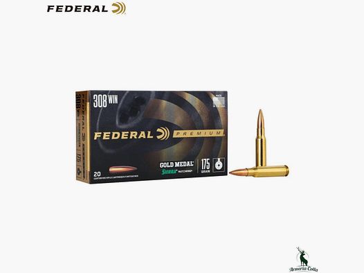 Federal Munizioni Gold Medal Sierra Matchking cal. .308 Win 175gr.