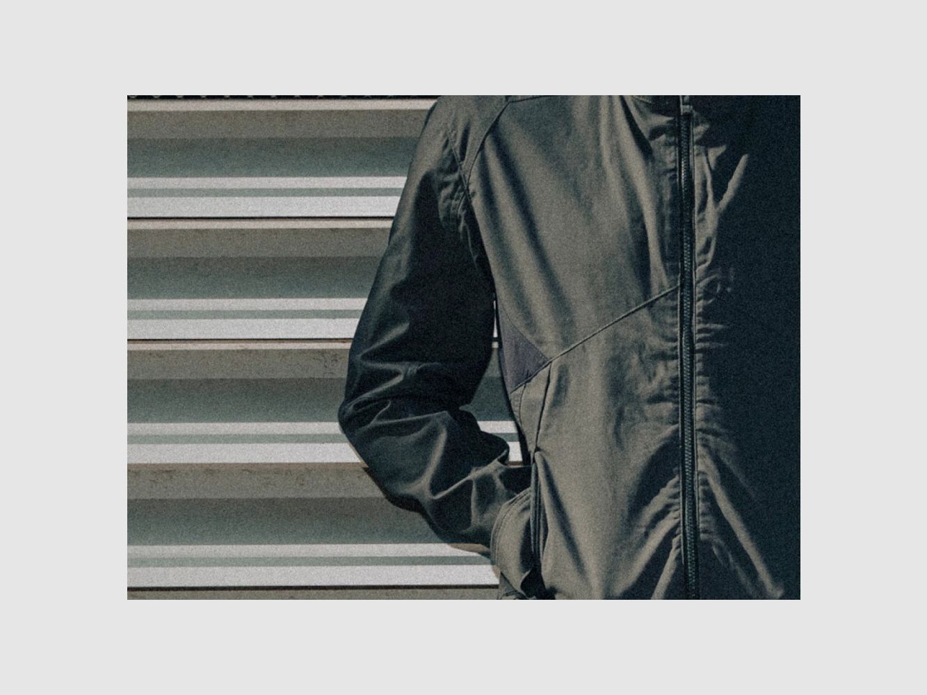 Giacca Greyman – Cloud Grey / Nera, immagine 14 di 16