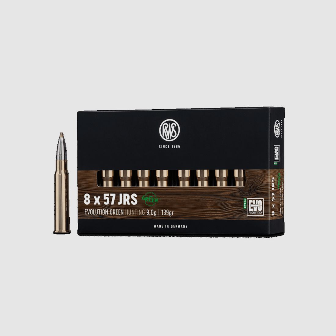 RWS 8x57JRS Evo Green 9,0g - 139gr.