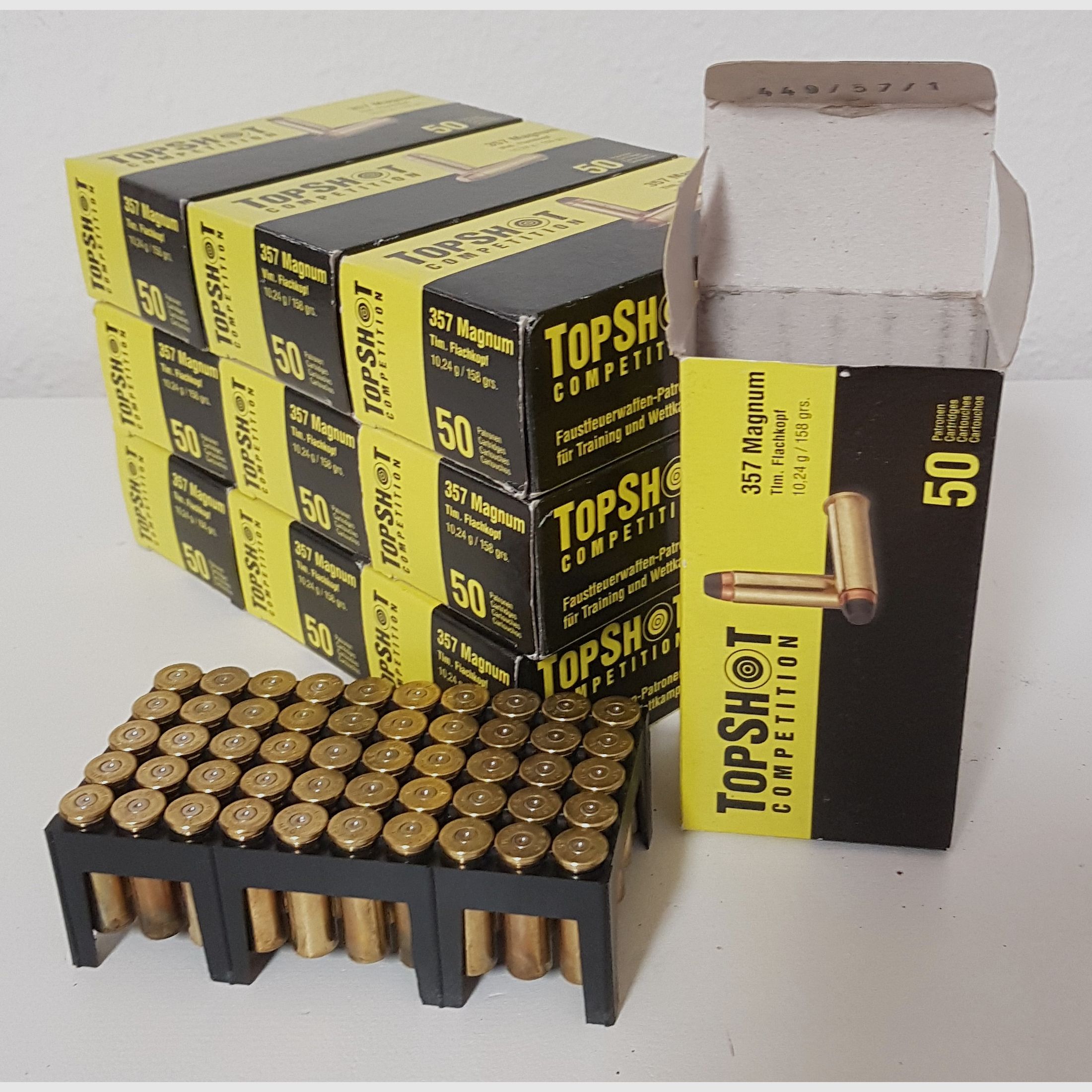 Patronenhülsen, .357Mag, TopShot, 500 Stück, inklusive Versand innerhalb Deutschland