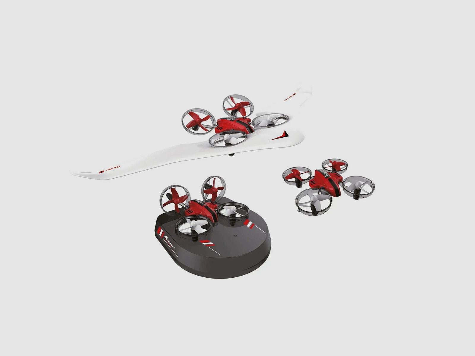 AMEWI Drohne Air Genius weiß rot