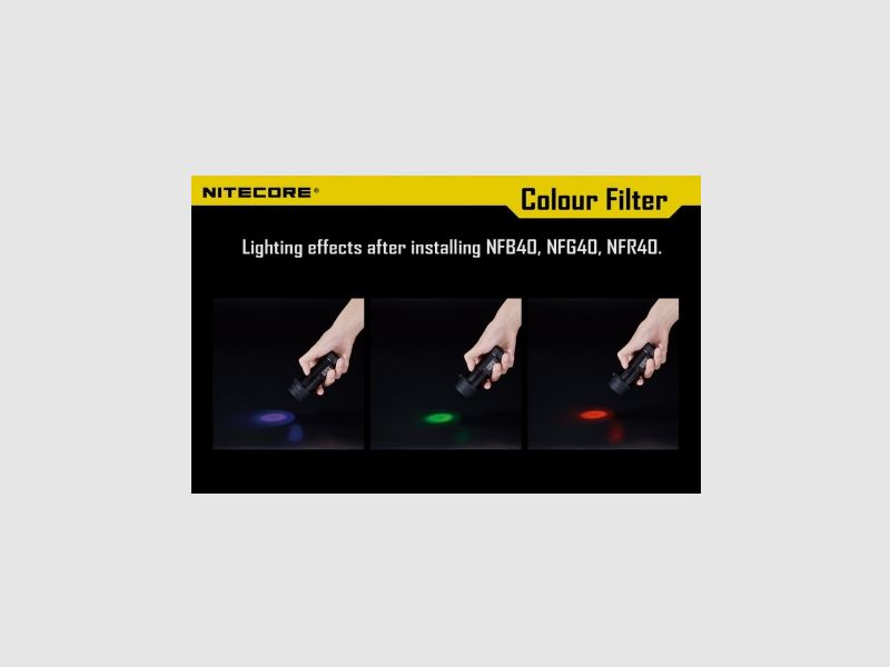 Red diffuser filter Nitecore NFR40, image 4 of 4