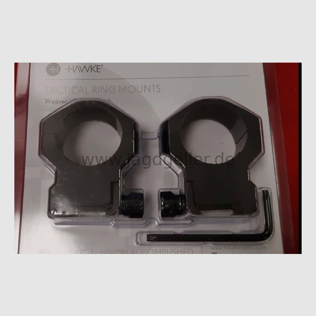 Akah Zielfernrohr 2-12x44 LA mit HAWK-Tactical Montageringen