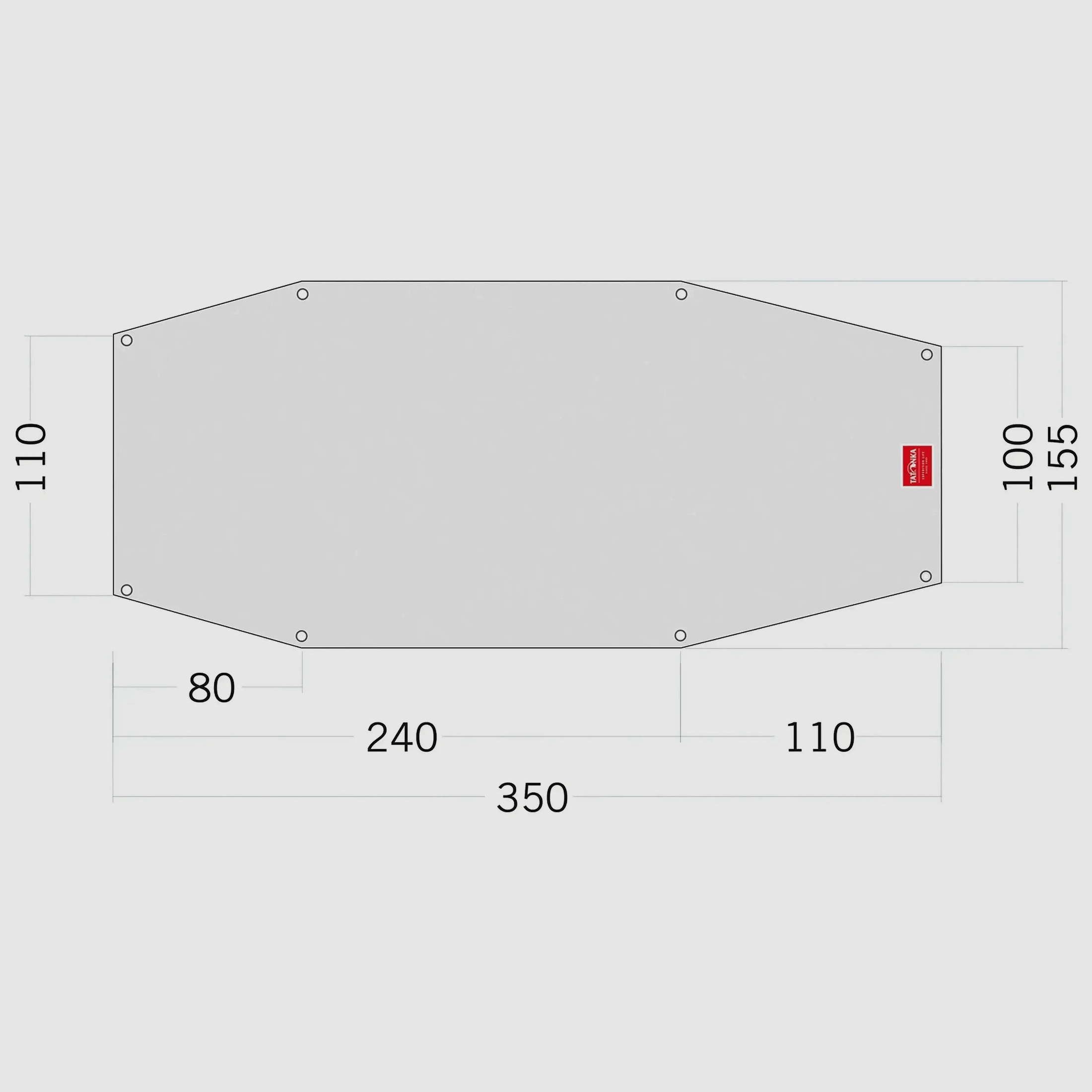 Tatonka Tent Groundsheet Floor Sheet PE Arctis 2 white
