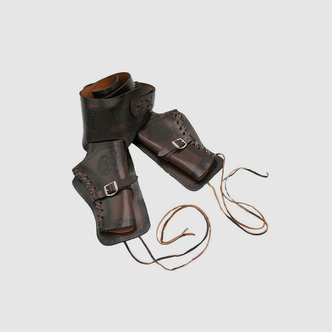 Western Leder Doppelholster aus Echtleder
