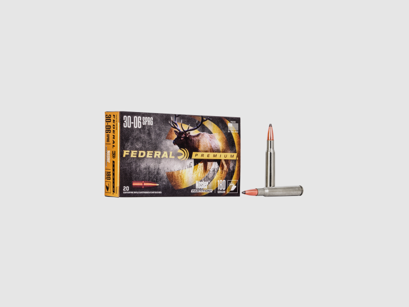 Federal Büchsenmunition Premium .30-06 Spring 11,7 g / 180 gr Nosler Partition