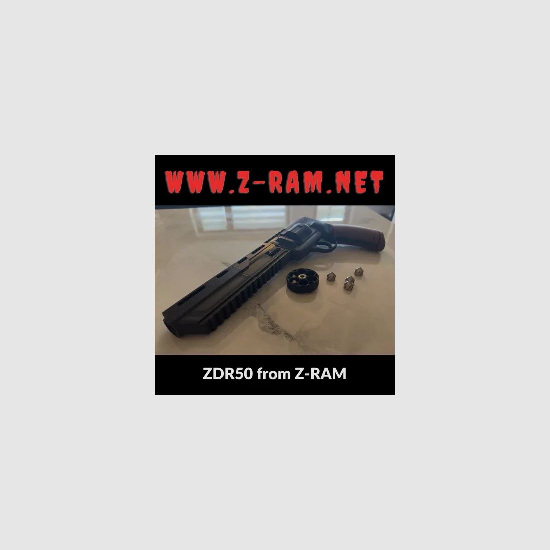 Z-RAM ZDR50 BLACK CASE FOR UMAREX T4E HDR50 INNARDS (HIDE Z-EXTENSION!)