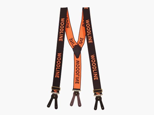 Woodline Hosenträgerriemen Braun/Orange 50 mm