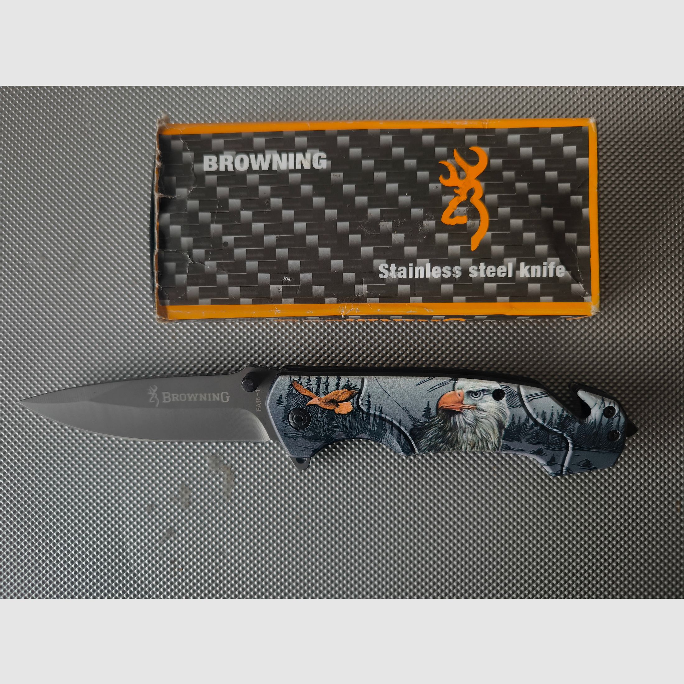 ⚠️ Achtung Sammlungs Auflösung,Klappmesser im Browning Design (Achtung kein original US  Browning!!) Unbenutzt & Kratzer Frei 