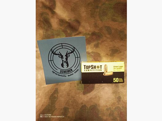 TOPSHOT Competition 9 mm Luger Vollmantel 8,0 g/124 grs.