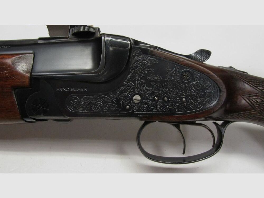 BBF side lock combination rifle Brünner BRNO SUPER, 7x65R & 12/70, ZFR S&B 12/70;7x65R