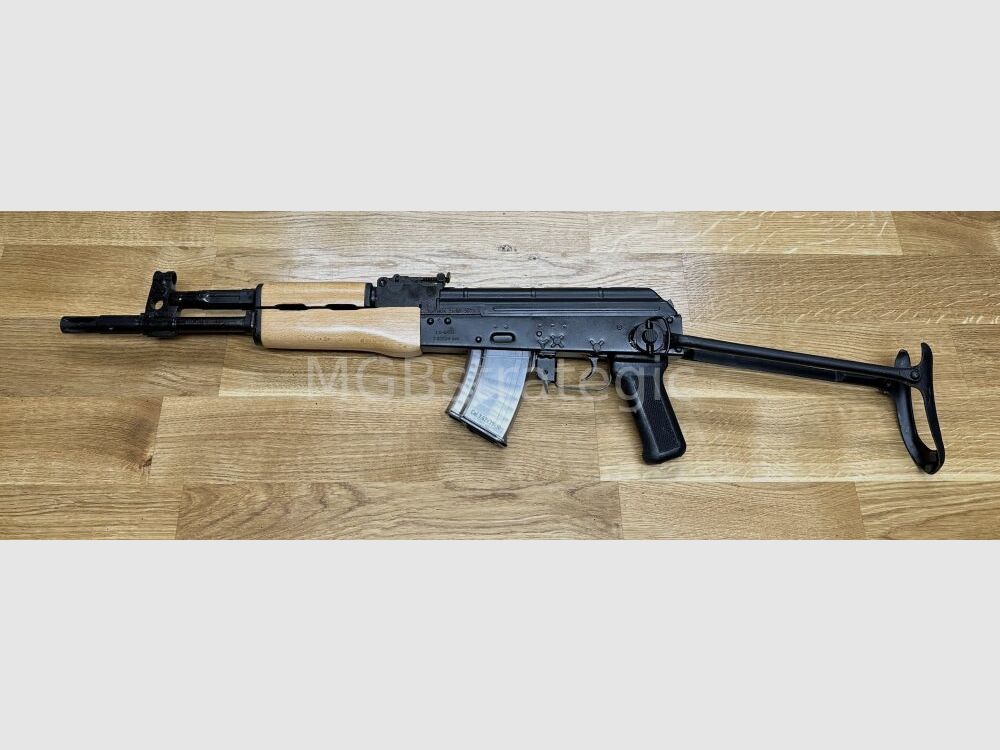 Cugir Model 64 Korte Loop - halfautom. Geweer 7,62x39 - 32 cm Loop Onderklapstok Model 64SB - Loop hardverchroomd - korte 32 cm loop - civiele versie AKMS / Systeem AKM / AK47 AK-47