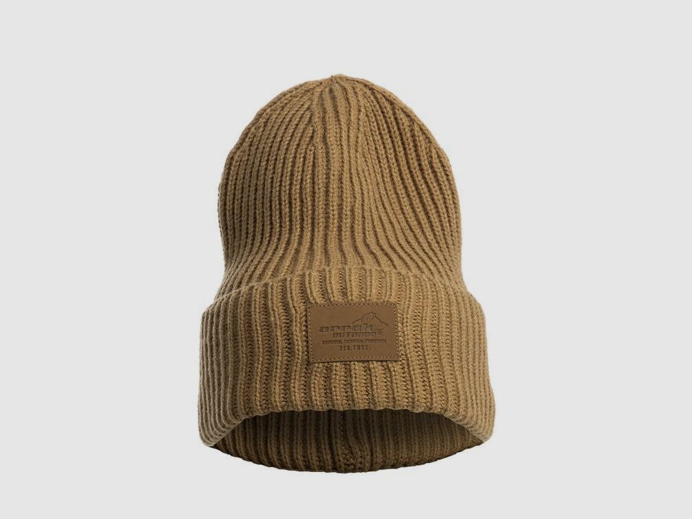 Arrak Beanie Grobstrickmütze Khaki