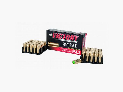 Victory MAX Brass - Blank cartridges 9 mm P.A.K - 50 pcs
