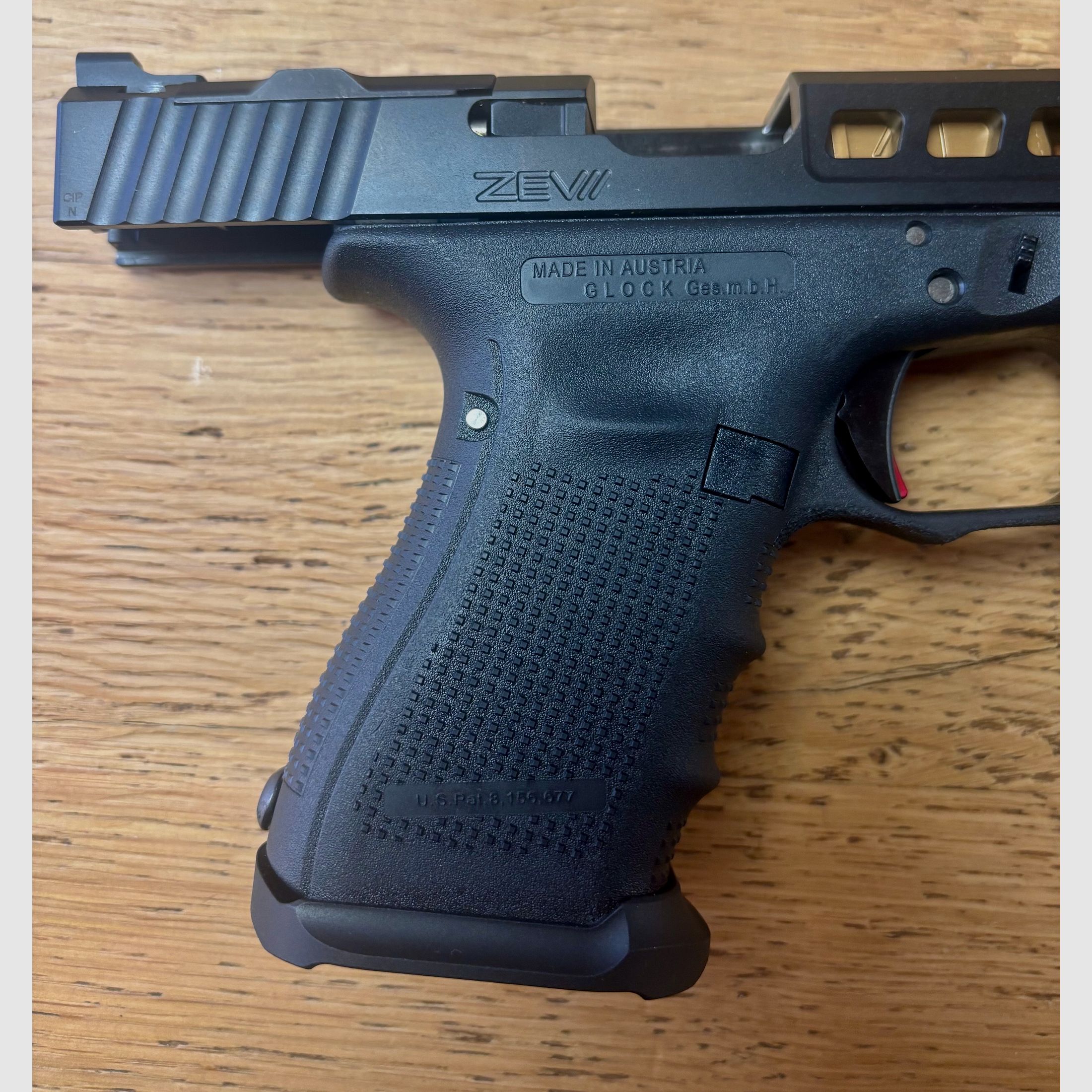 Glock 19 Gen. 4 ZEV überarbeitet / 9mm / OR / Match Abzug (1345)