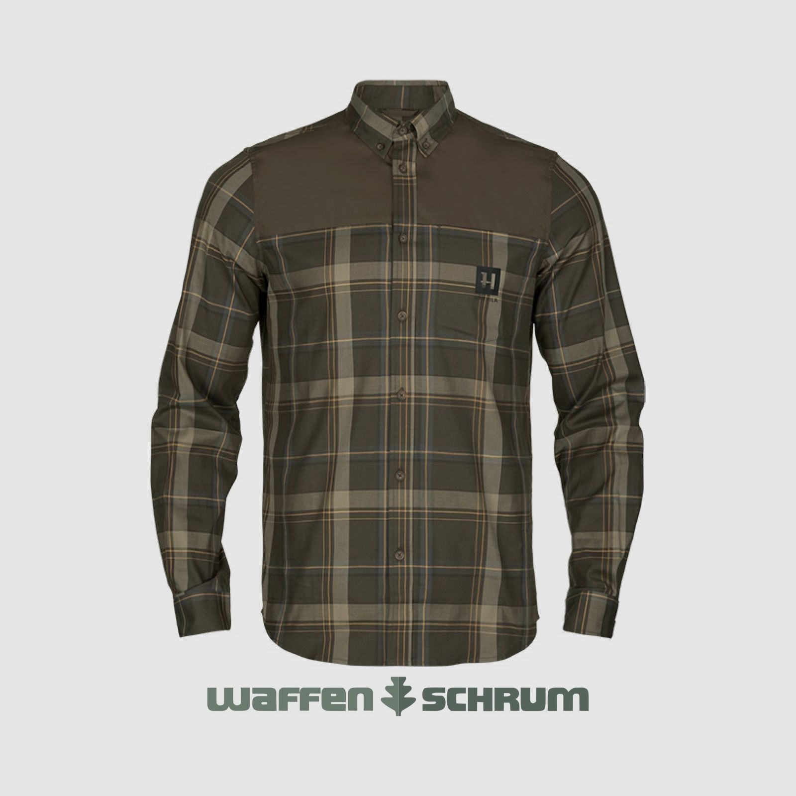 Härkila Hemd Anker L/S Willow green