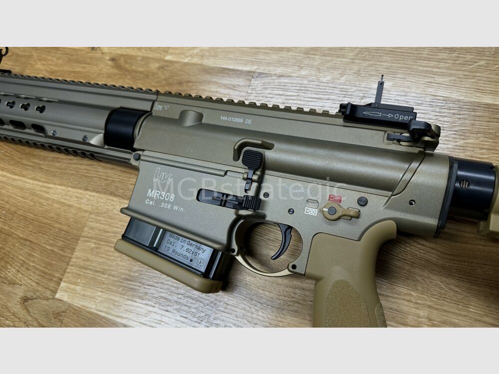 Heckler & Koch MR308 A3 13" - carabine semi-automatique .308 Win. couleur sable / RAL8000 - H&K MR 308 A3 - version civile du H&K 417 / H&K G27k, image 3 sur 4