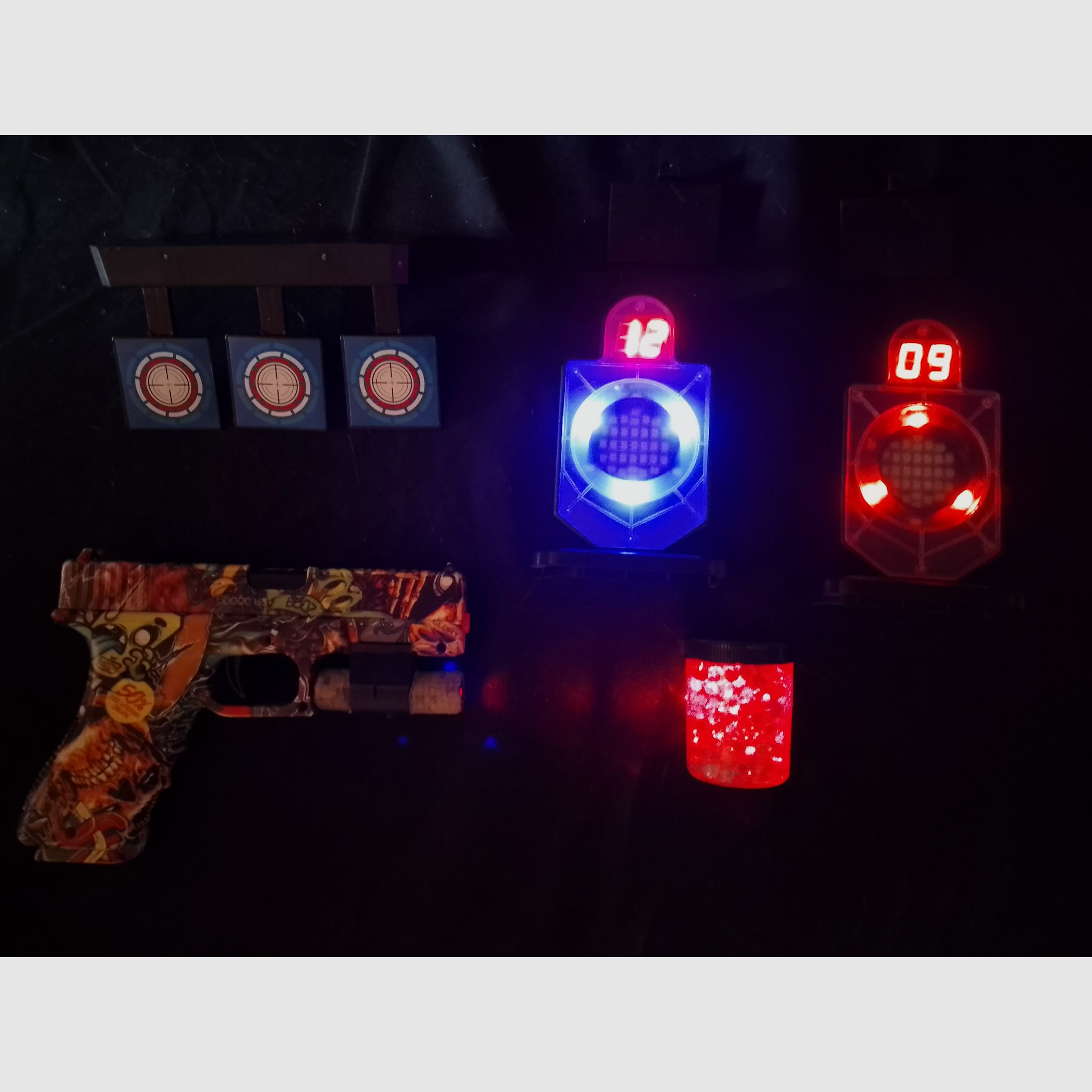 Gel Blaster Pistole Glock mit Dry Shooting system Kit Laser tag 