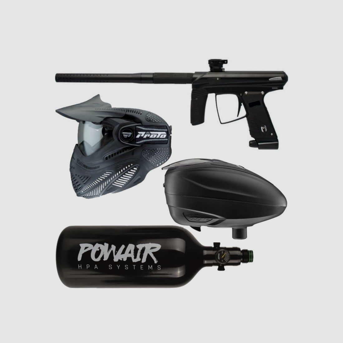 MacDev Drone 2S Paintball Marker Set Completo