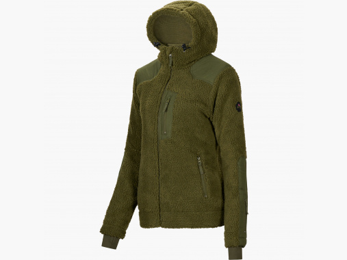 il Lago Sie Fleece Fur Jacket Avala Donne (Oliva) | M