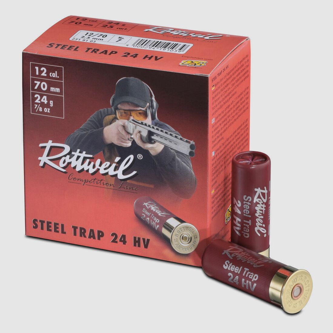 Rottweil 24g Steel Trap HV 2.5mm 25PCS 12/70