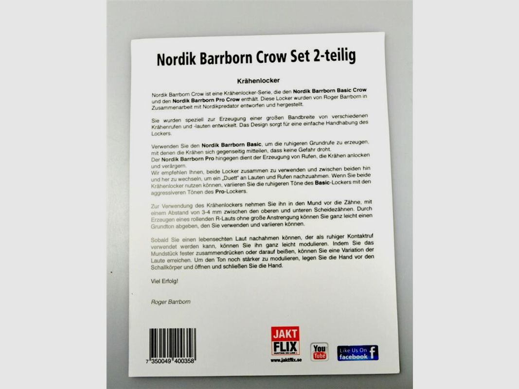 Nordik Barrborn Set 2-tlg. Krähenlocker