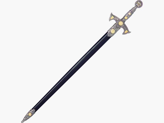 Templar sword with scabbard