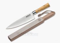 Juego de cuchillos de cocina de damasco y oliva