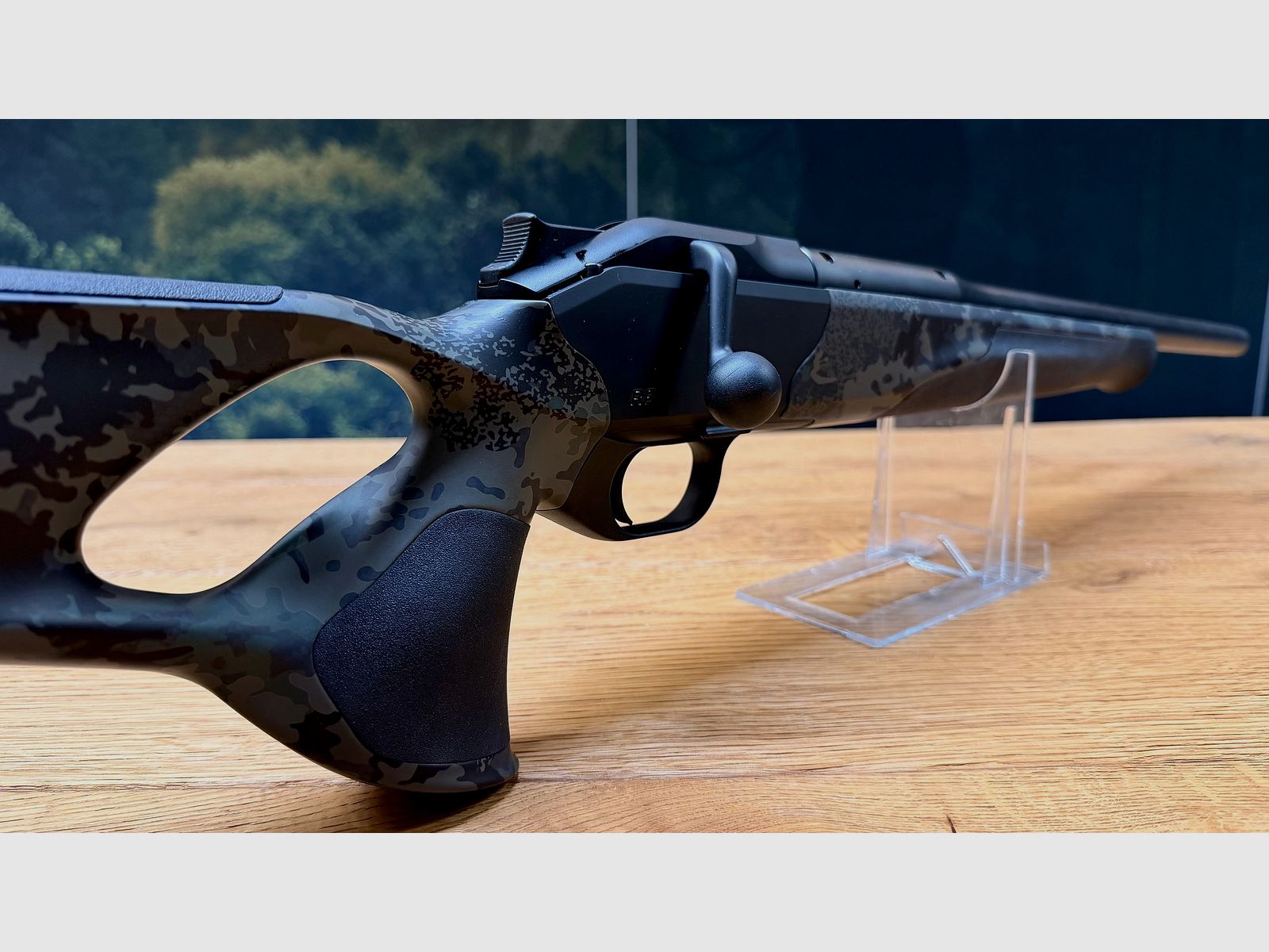 Blaser R8 Ultimate Carbon Huntec Camo Komplettwaffe / Kaliber wählbar / Logo schwarz / Semi Weight