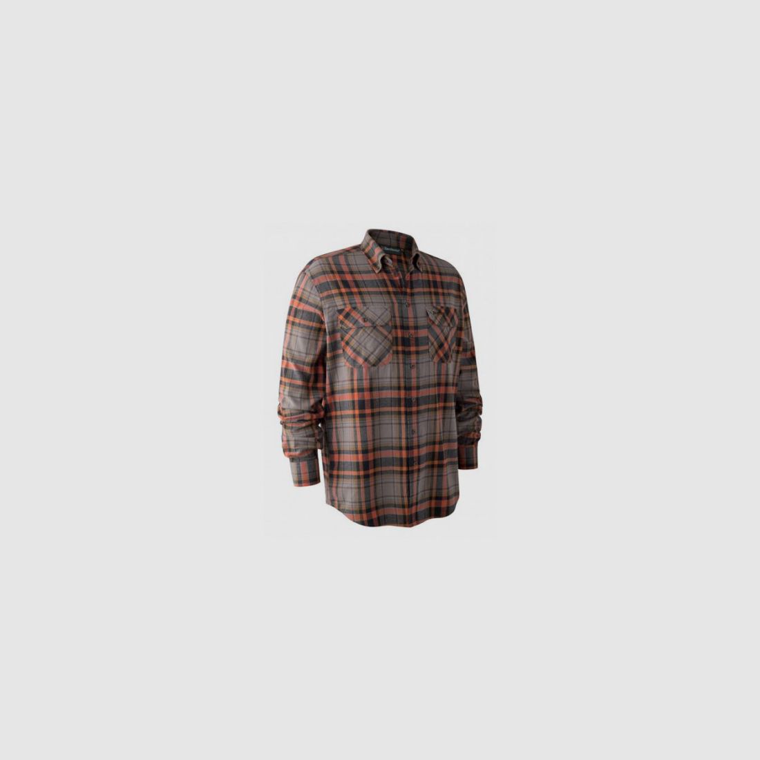 Deerhunter Geruit Shirt Oranje en Grijs mod. Marvin art.8187 DEERHUNTER, afbeelding 1 van 3