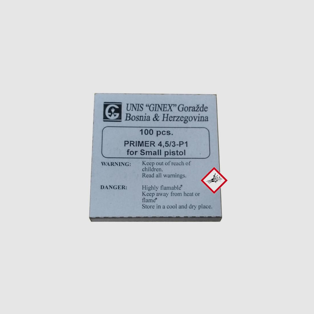 Ginex Piccolo Pistolino Capsule di accensione