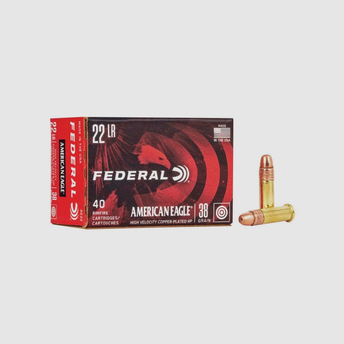 Federal .22 lr AE HV Copper 38 grs 40 szt., zdjęcie 1 z 2