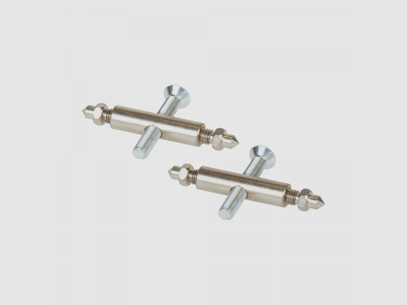 Pince et vis pour bois de chevreuil - 2 pièces